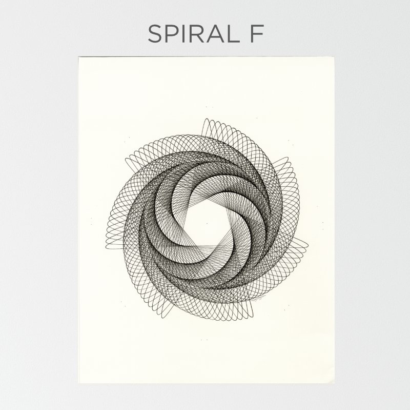 Original, hand-drawn spiral drawings in black ink on paper. Minimal maximal  abstract geometric art. — Mary Wagner